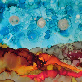 ALCOHOL INKS ON CERAMIC, GLASS AND MORE with Robyn Crawford - River Arts  District Artists