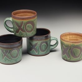 lori theriault, the village potters, crazy green studios, asheville nc, pottery, ceramics, commission, service ware, chef potter collaboration