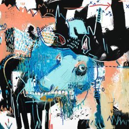 moose mcclendon modern art river arts district animals abstract