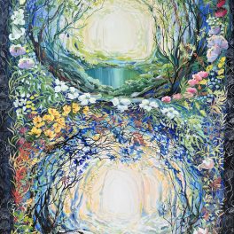 48 x 72 natural earth paints and acrylic on canvas