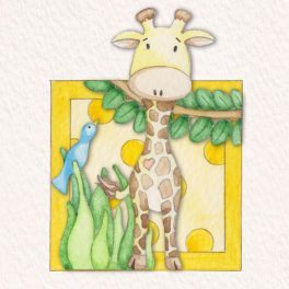 Giraffe Name Art