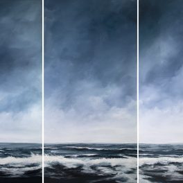 Nantucket Sound - Triptych - 48x72