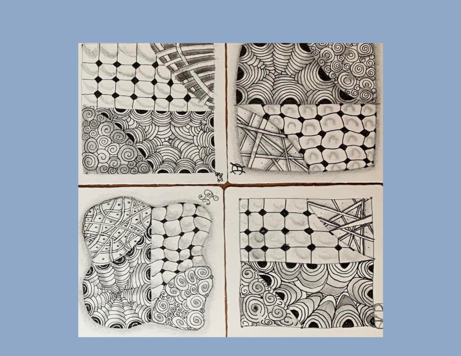 Introduction to the Zentangle Drawing Method w/ art-therapist Ann