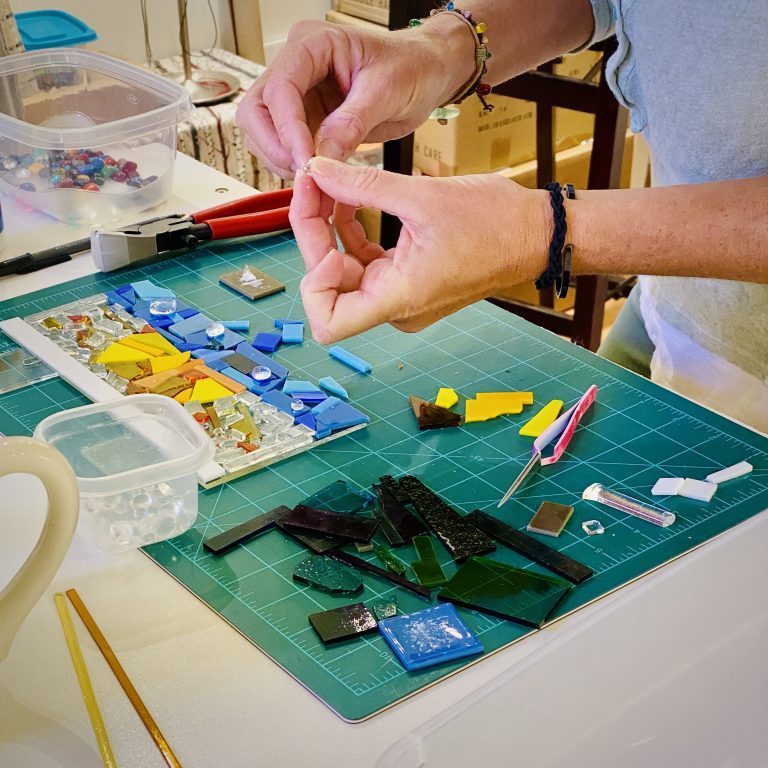 Class for 2 Fused Glass Suncatcher / Panel River Arts District Artists