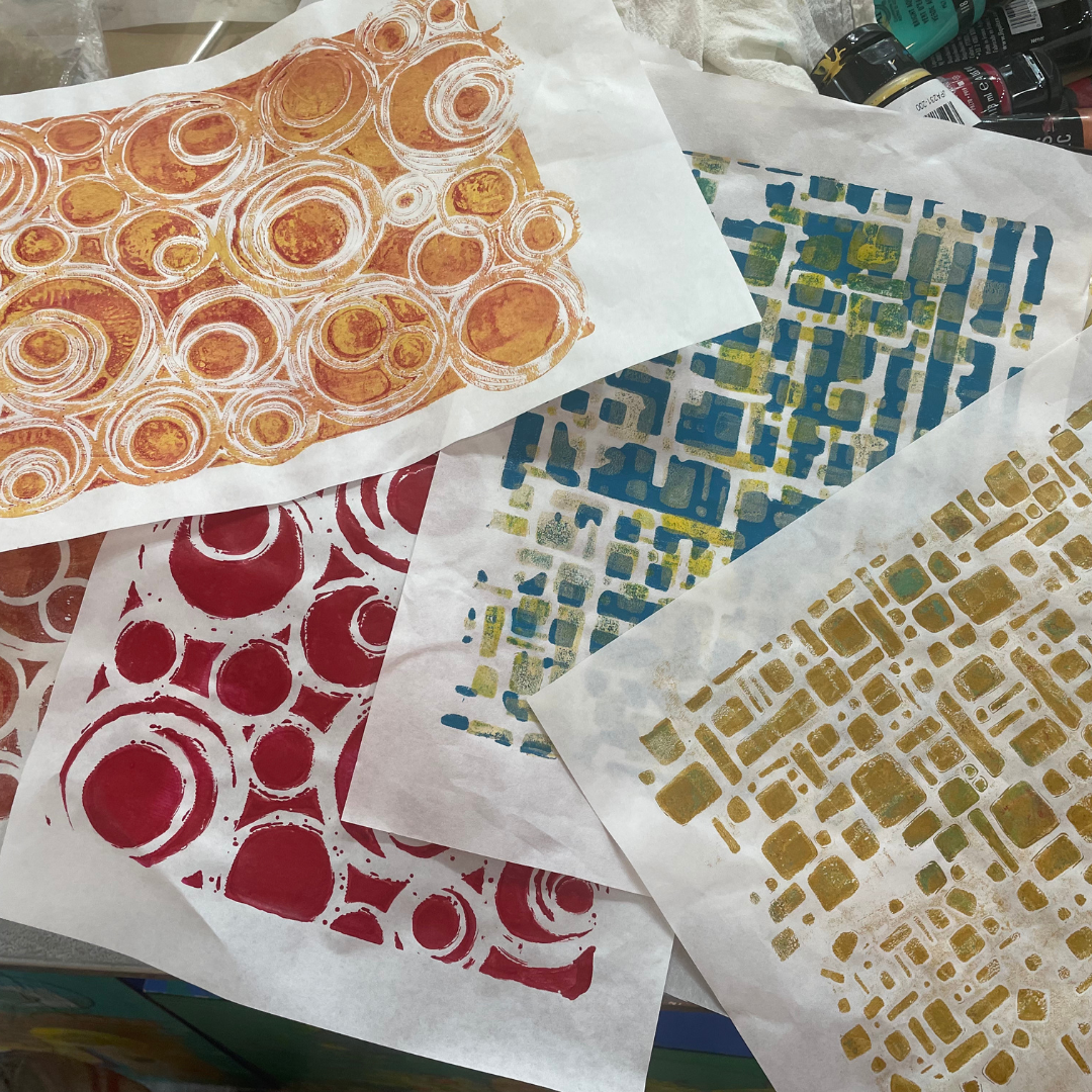 Gelli Jam~The Art of Gel Printing for Collage & More w/ local artist  Michelle Hamilton - River Arts District Artists, Gel Printing 