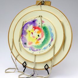 Mixed Media Spirit Hoop by Nancy Moore