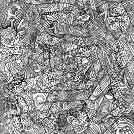 Applause by Wesley Ethyn Bowers. 2023. Ink on Paper. 12x9in. The original work was destroyed in the 2024 floods of Hurricane Helene.