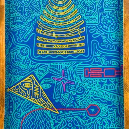 ILLUME by Wesley Ethyn Bowers. 2025. Acrylic on Wood Panel. 19x13in.