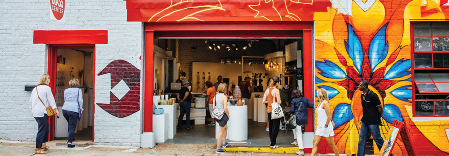 Shop, Stroll, and take Classes in the River Arts District