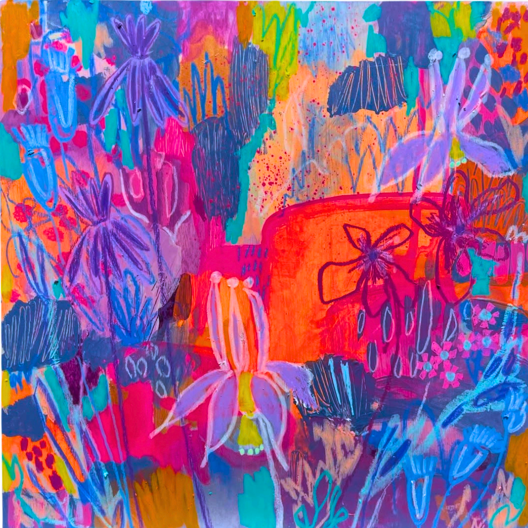 Poster for Forest & Flora: Abstract Painting with local artist Miranda Wildman